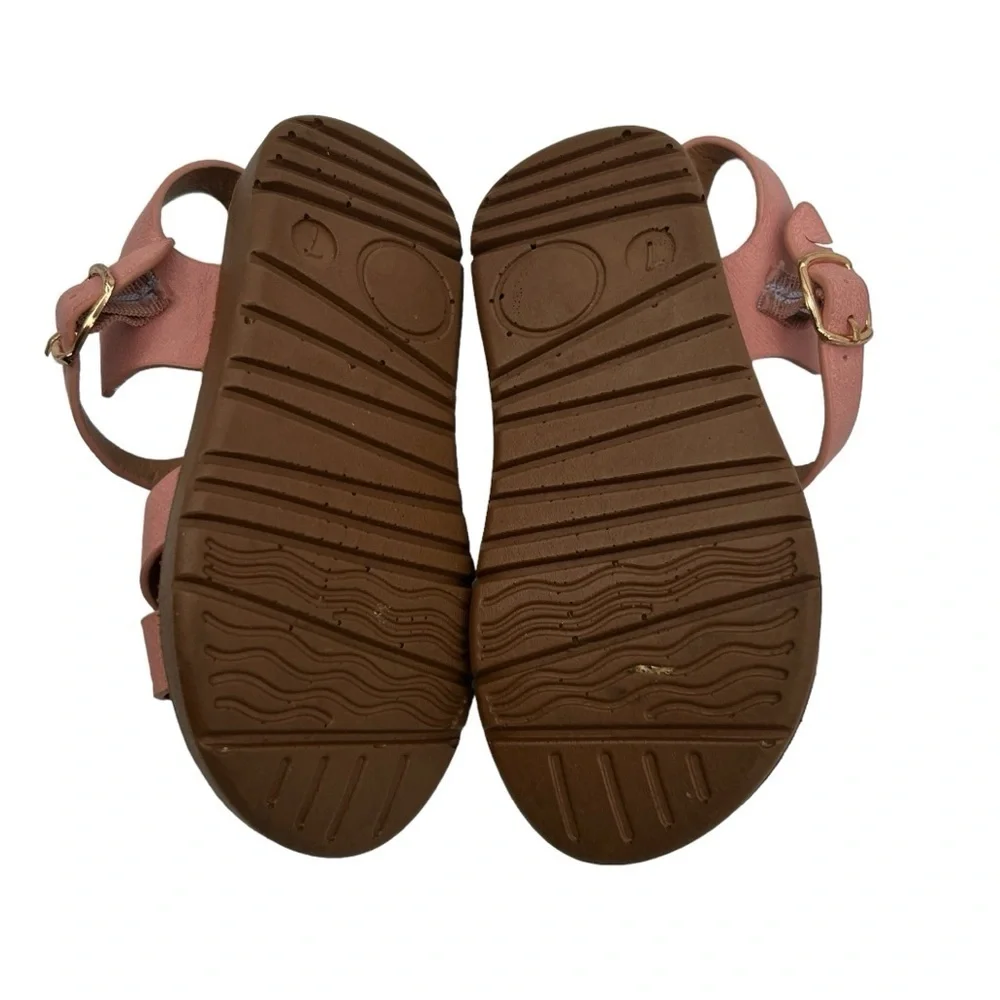 Link Comfort Pink Adjustable Strap Sandals Size 7 Toddler Girl’s